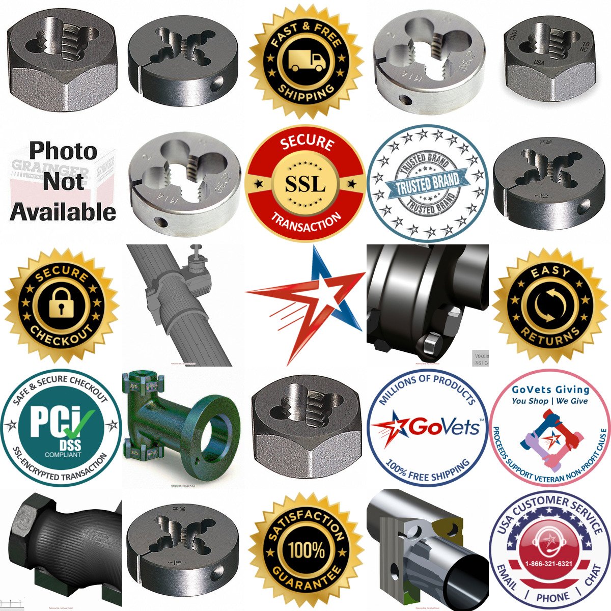 A selection of Pipe and Conduit Thread Dies products on GoVets