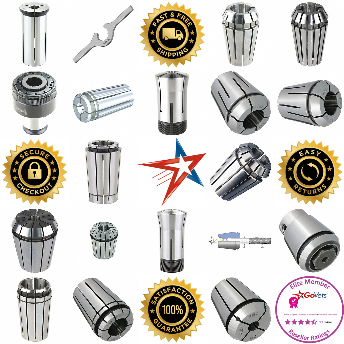 A selection of Toolholding and Tooling Systems   Collets and Coll products on GoVets