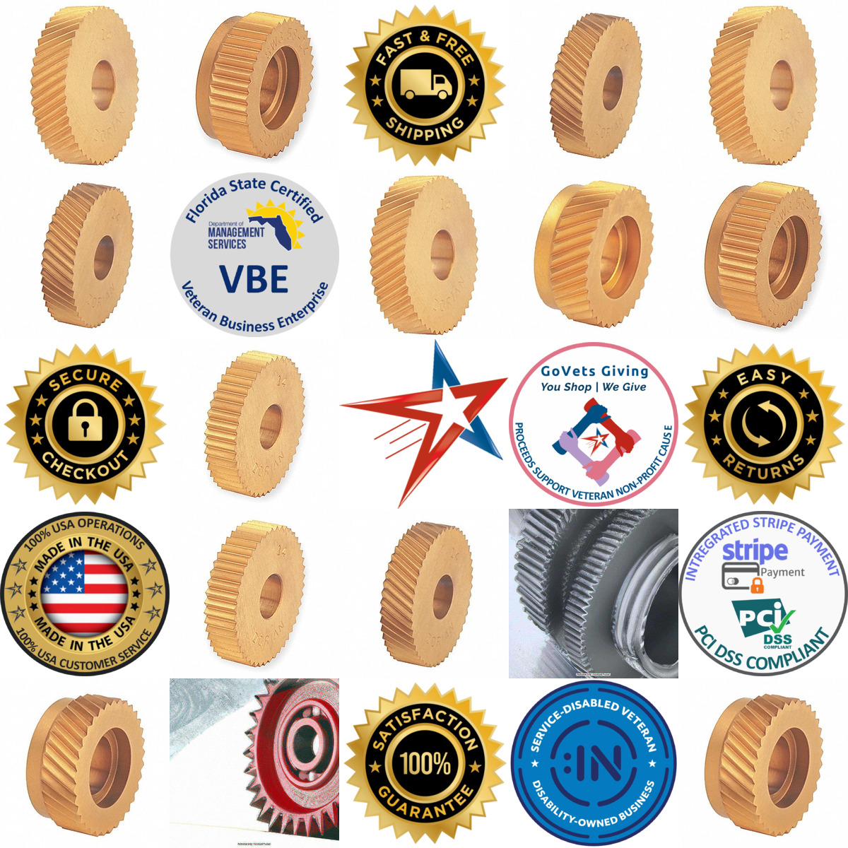 A selection of Knurling Wheels products on GoVets