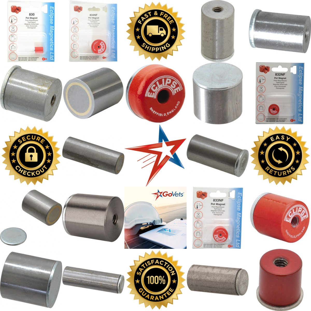 A selection of Alnico Pot Magnets products on GoVets