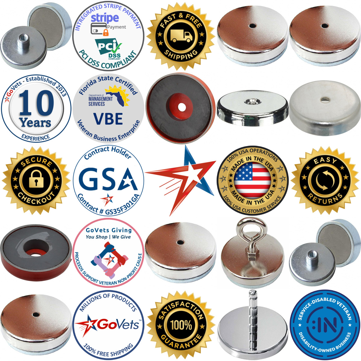 A selection of Ceramic Pot Magnets products on GoVets