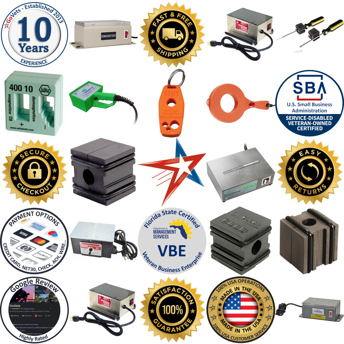 A selection of Magnetizers and Demagnetizers products on GoVets