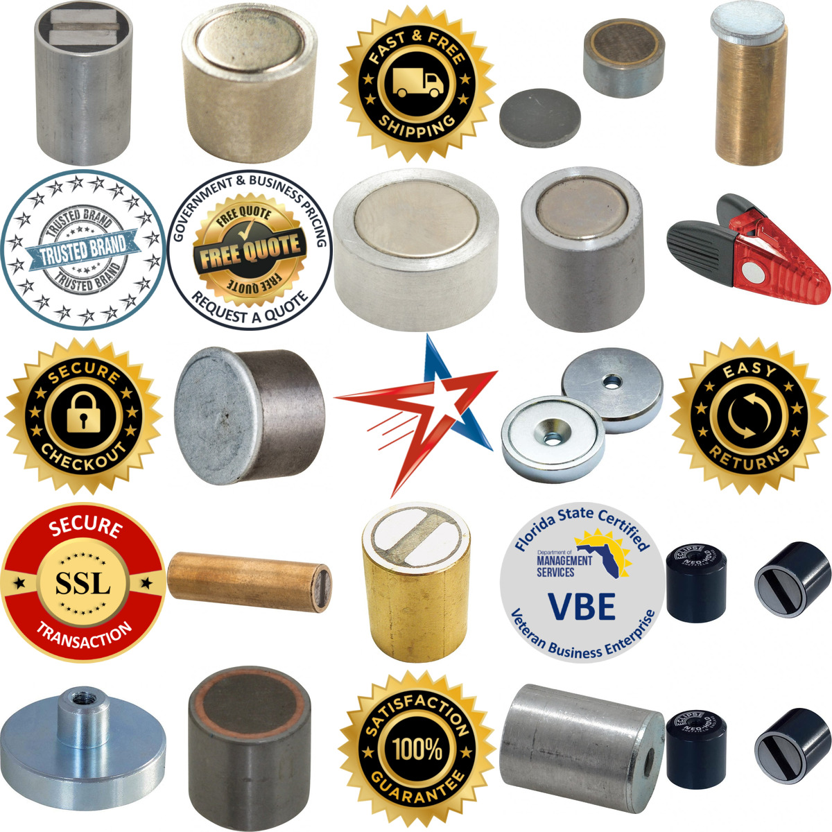 A selection of Rare Earth Pot Magnets products on GoVets