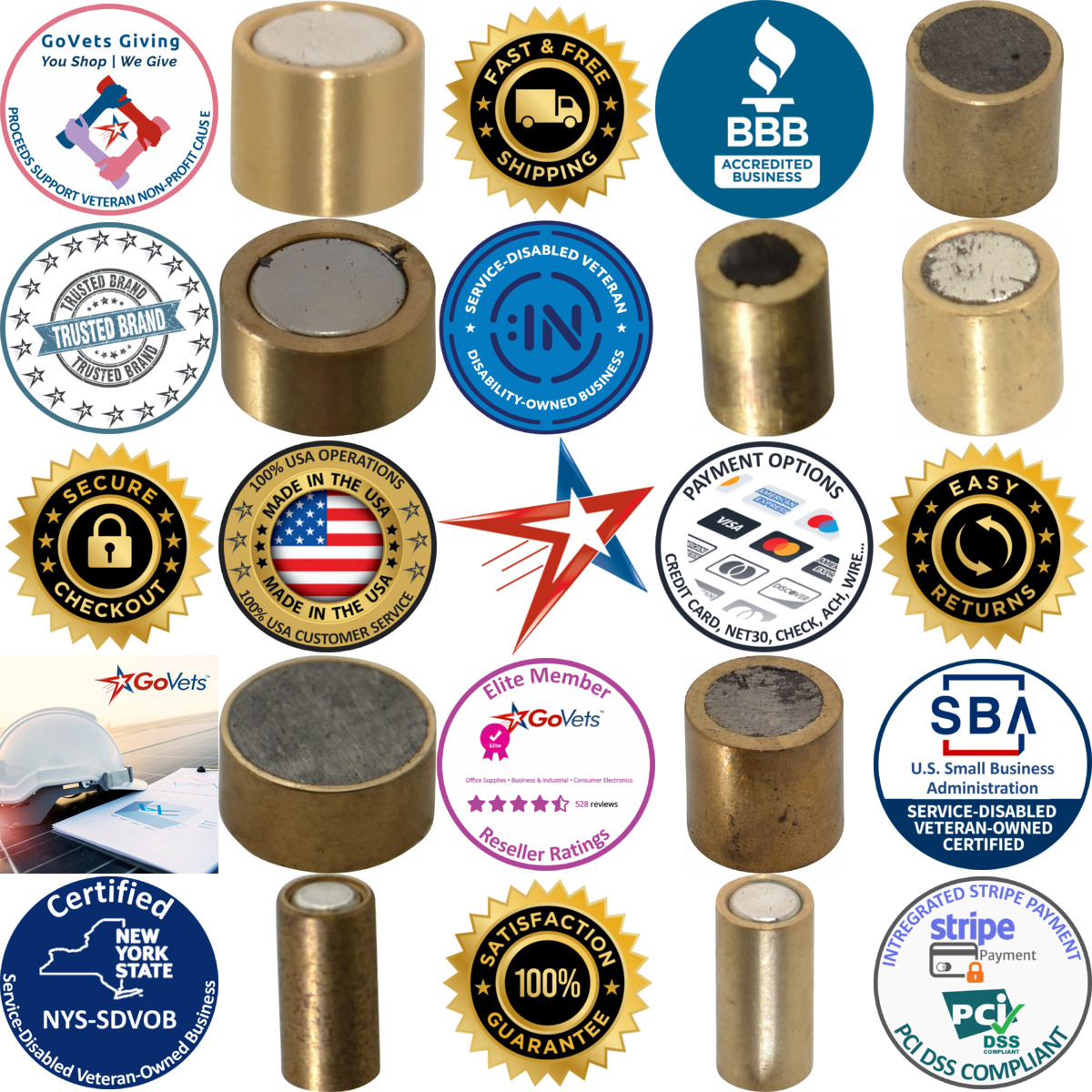 A selection of Rare Earth Shielded Magnets products on GoVets