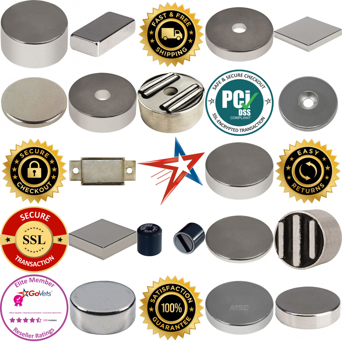 A selection of Rare Earth Magnets products on GoVets