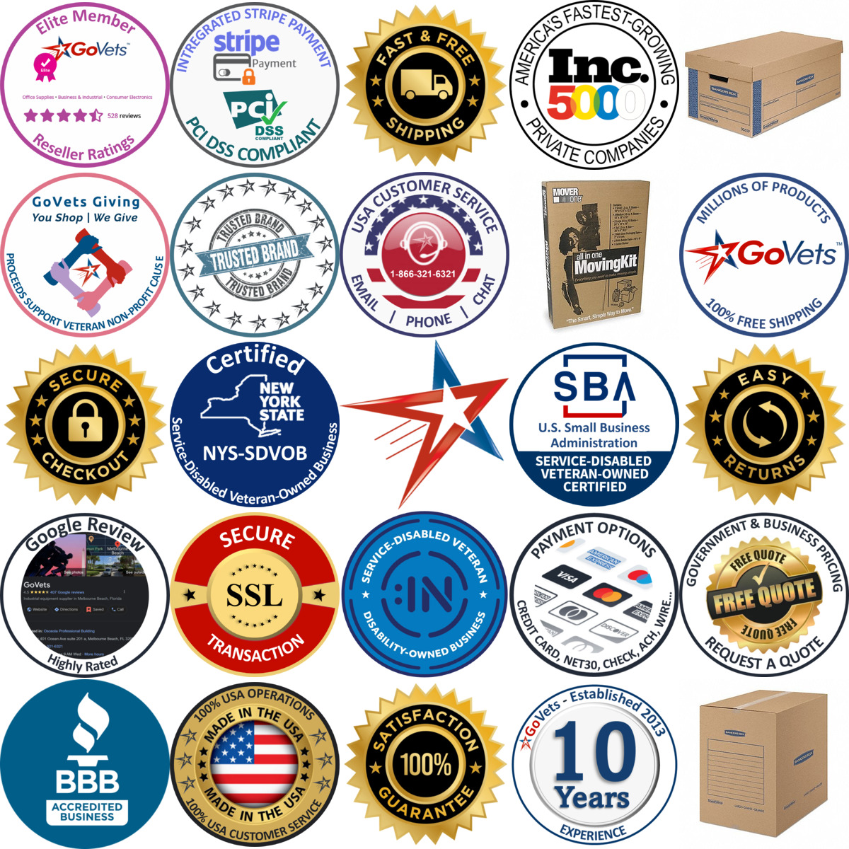 A selection of Moving Box Kits products on GoVets