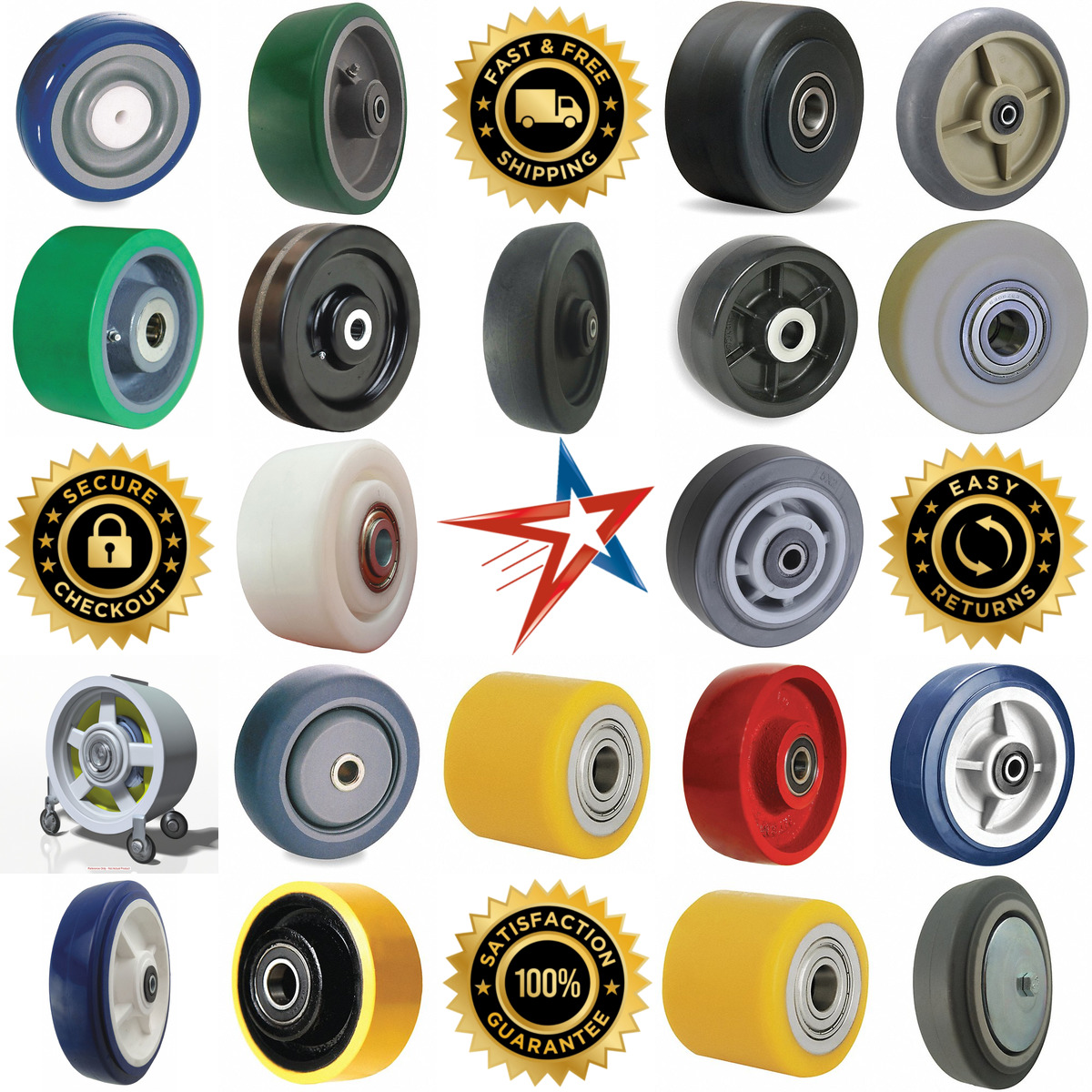 A selection of Caster Wheels products on GoVets