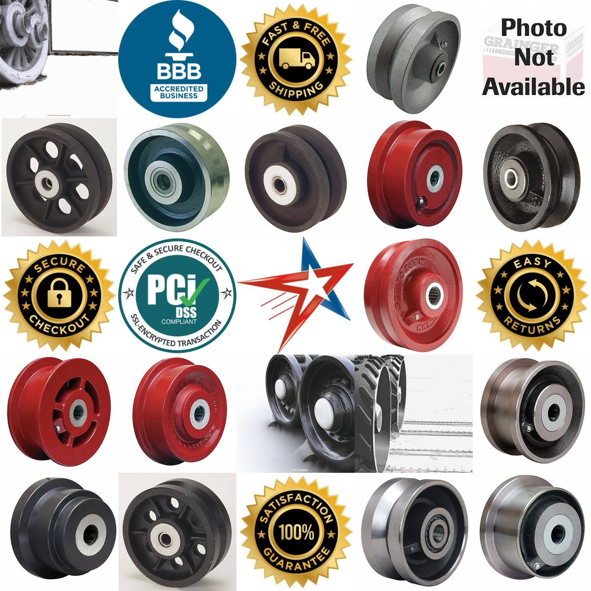 A selection of Track Wheels products on GoVets