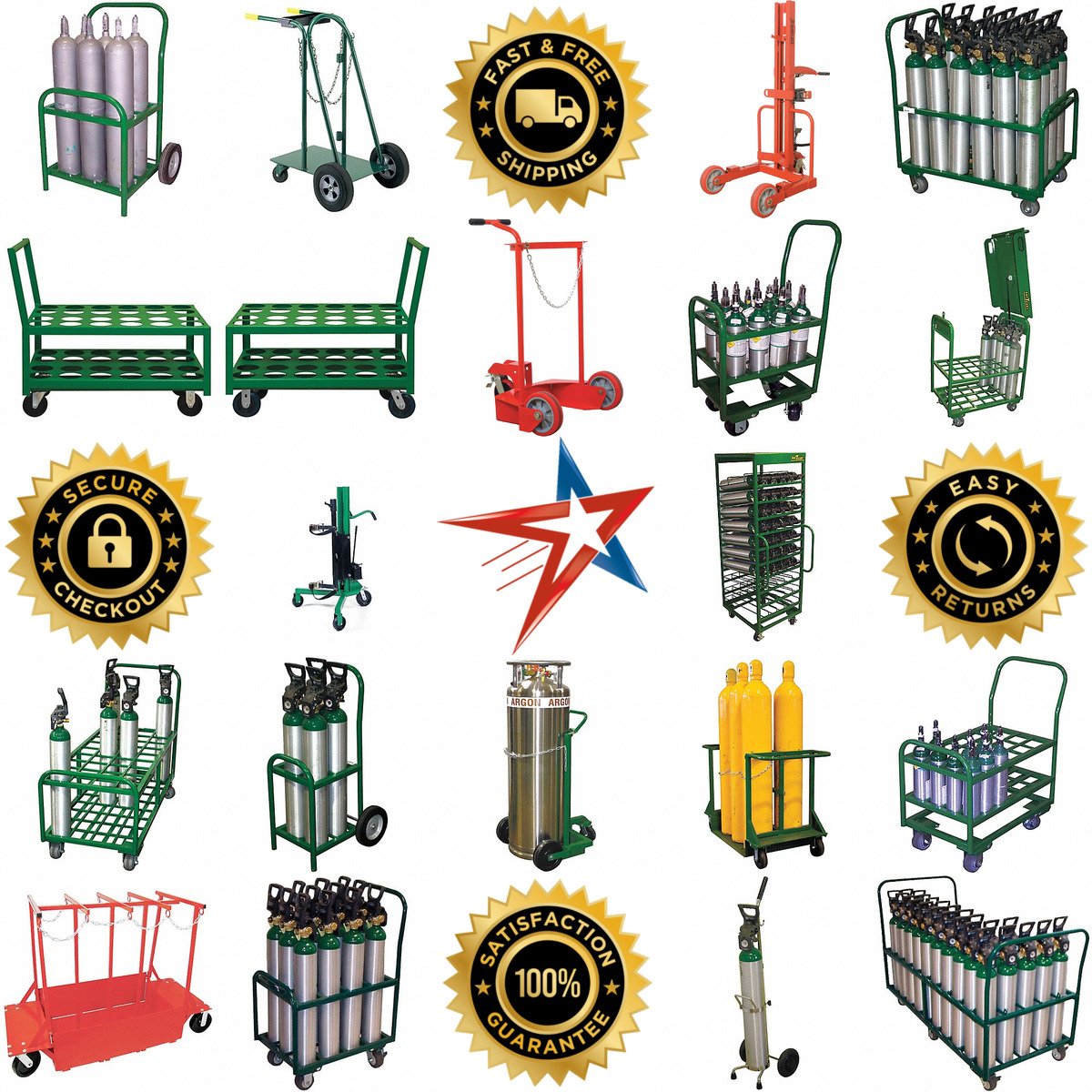 A selection of Cylinder Carts and Accessories products on GoVets