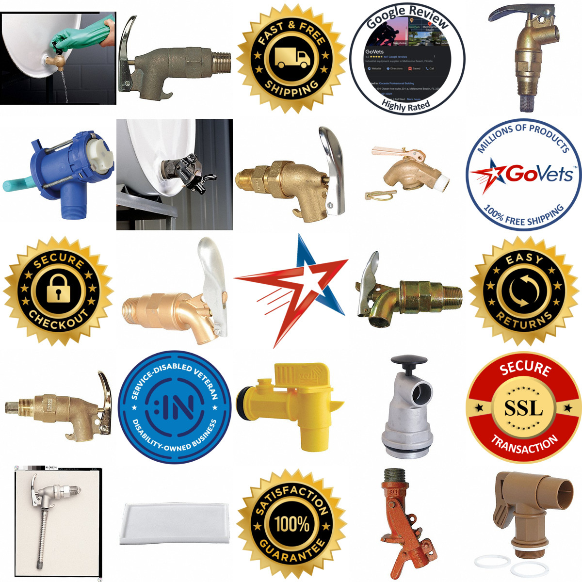 A selection of Drum Faucets and Taps products on GoVets