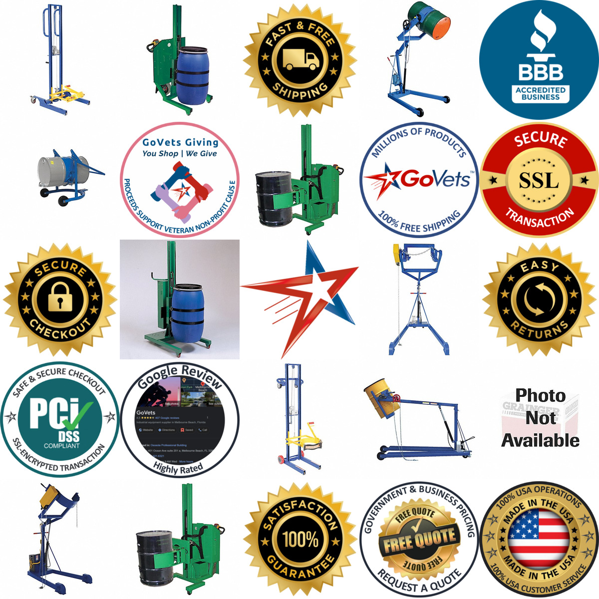 A selection of Drum Lifters and Carriers products on GoVets