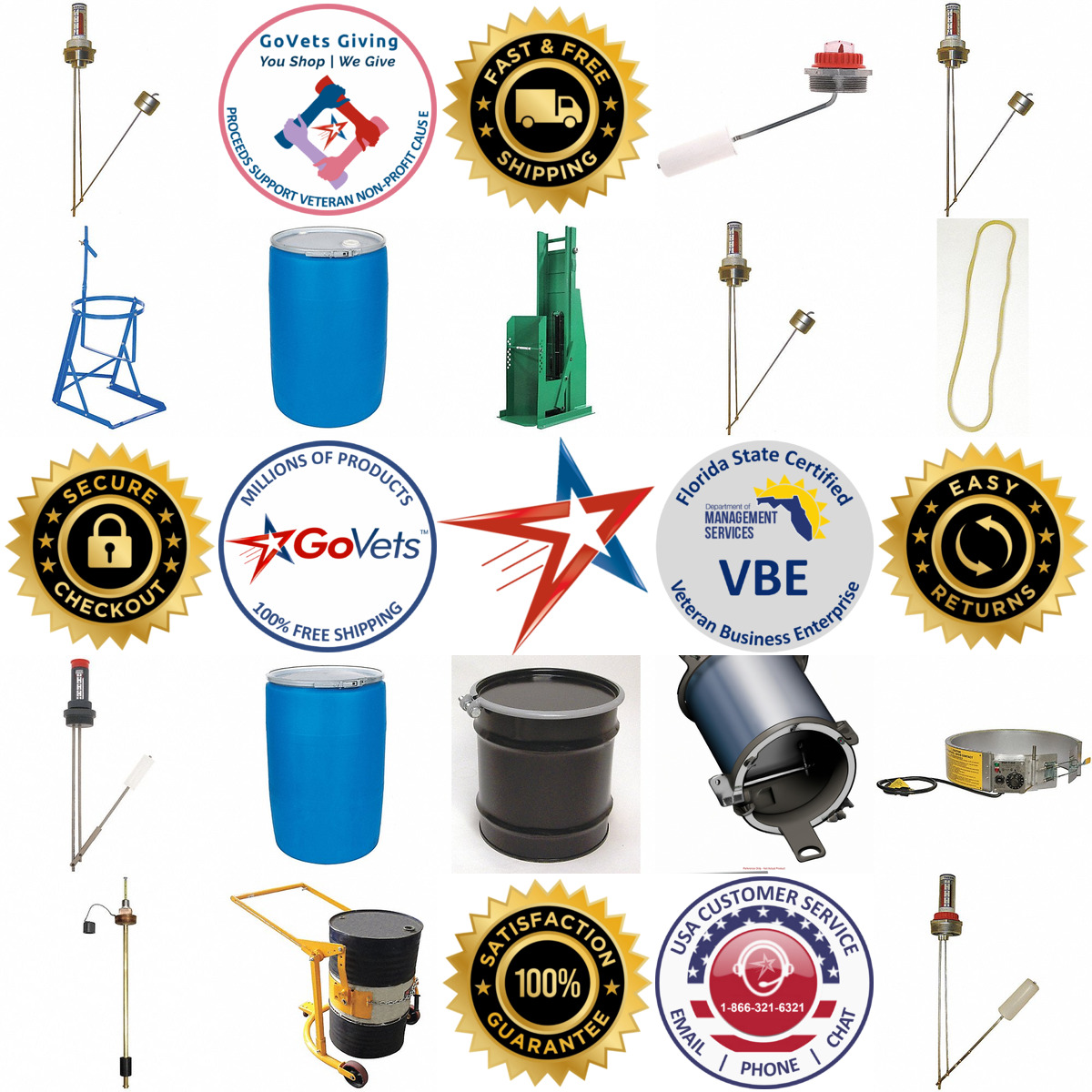 A selection of Drums and Drum Handling Equipment products on GoVets