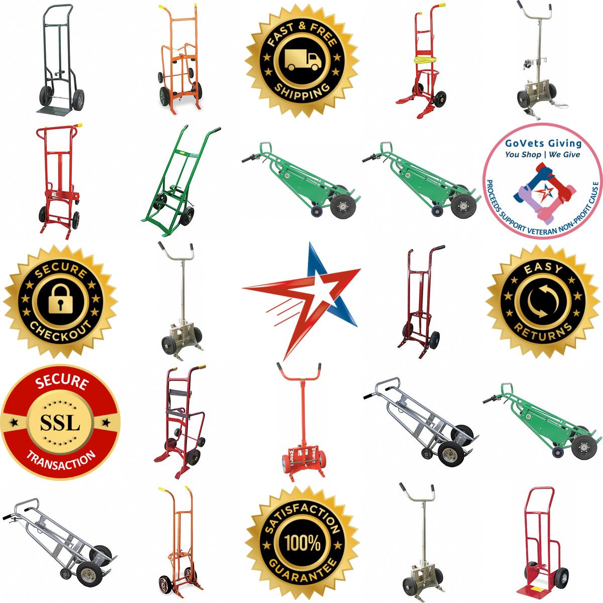 A selection of Drum and Pail Hand Trucks products on GoVets