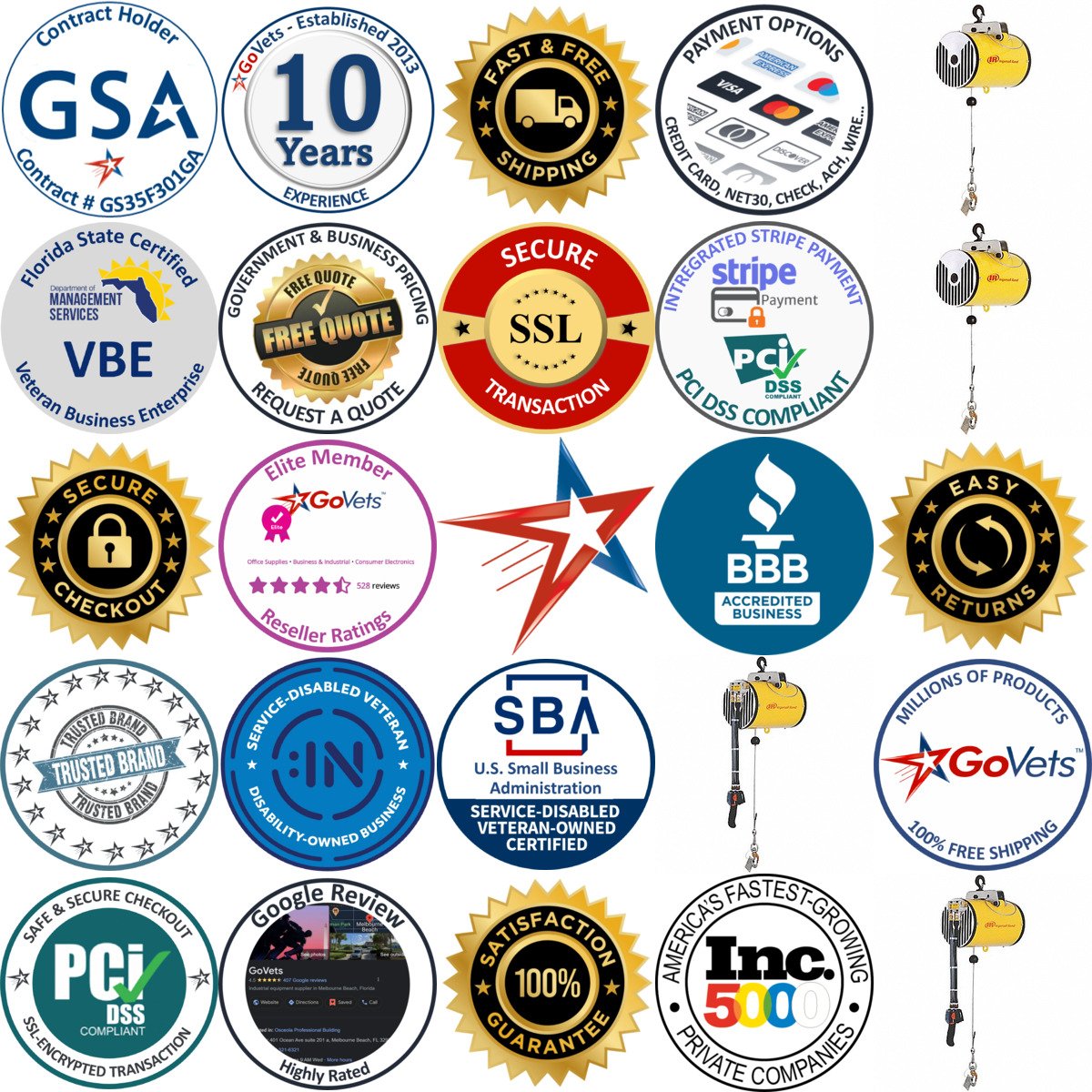 A selection of Air Cable Balancers products on GoVets