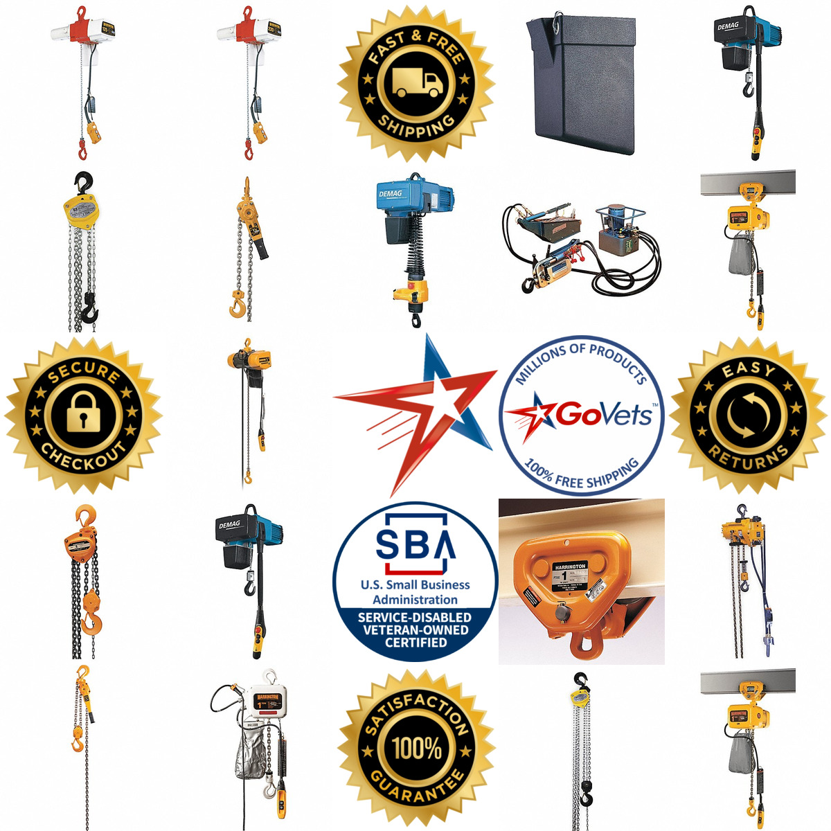 A selection of Hoisting Equipment products on GoVets