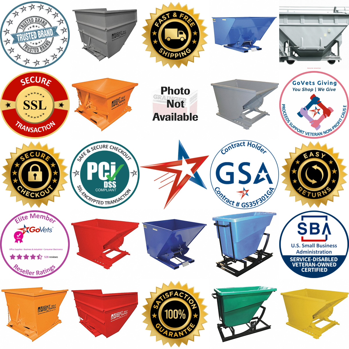 A selection of Self Dumping Hoppers products on GoVets