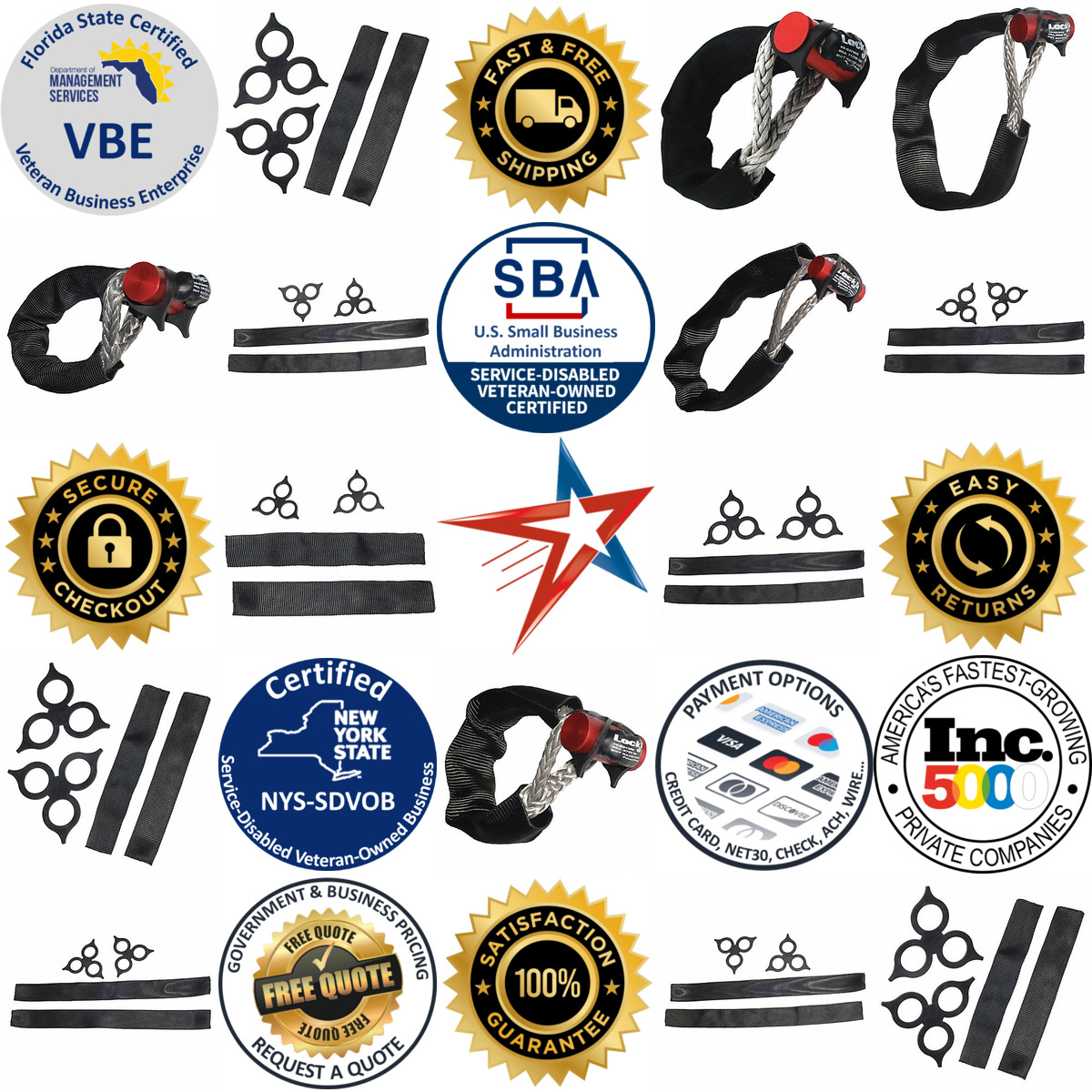 A selection of Synthetic Shackles products on GoVets