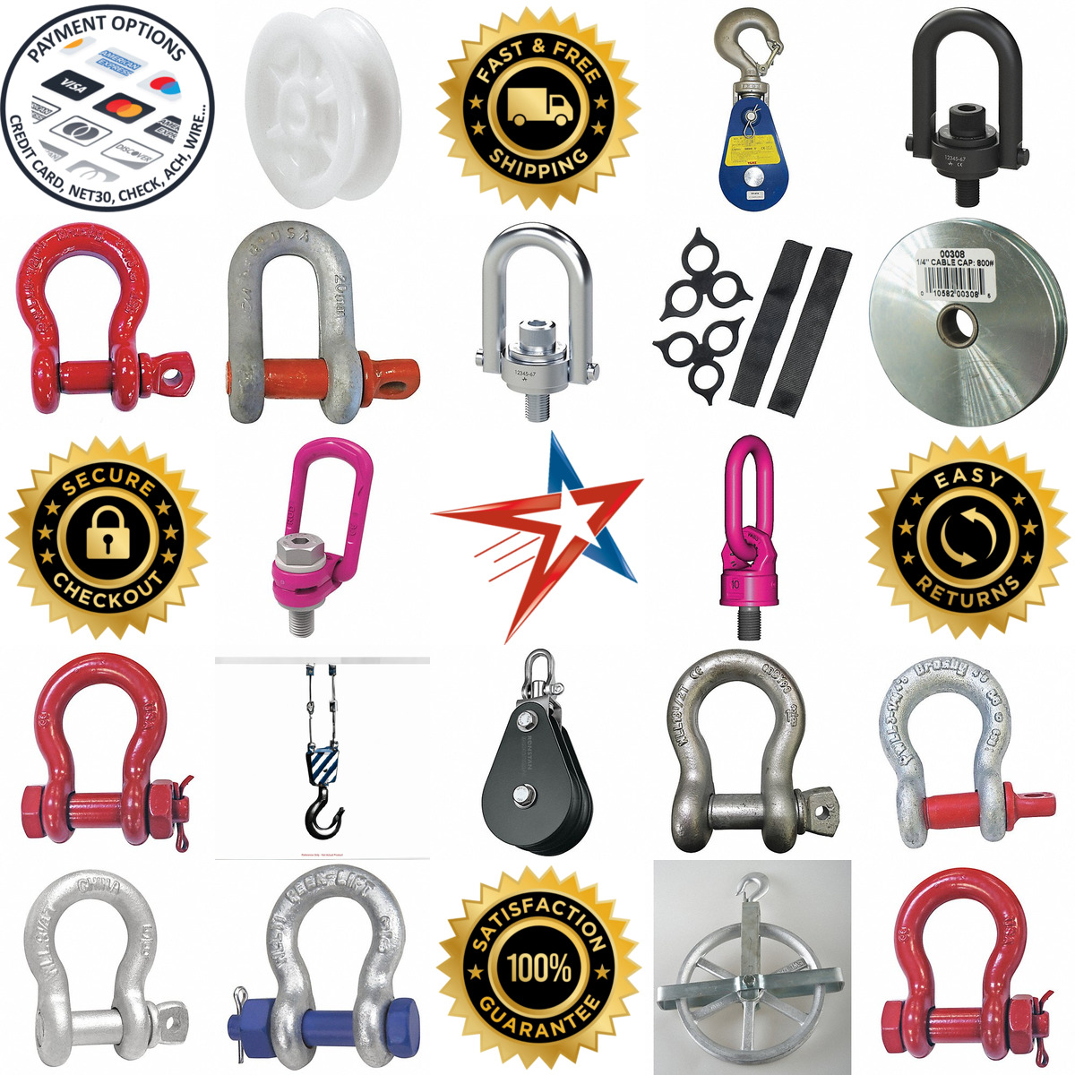 A selection of Lifting Hardware products on GoVets