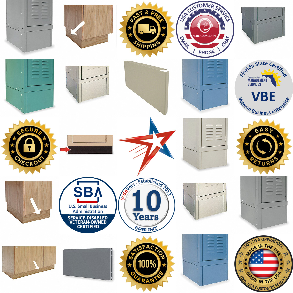 A selection of Locker Bases and Pedestals products on GoVets