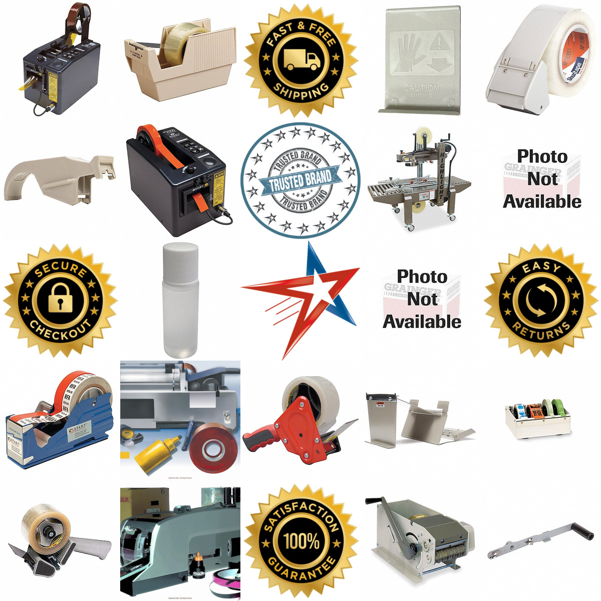 A selection of Packaging Tape Dispensers and Equipment products on GoVets