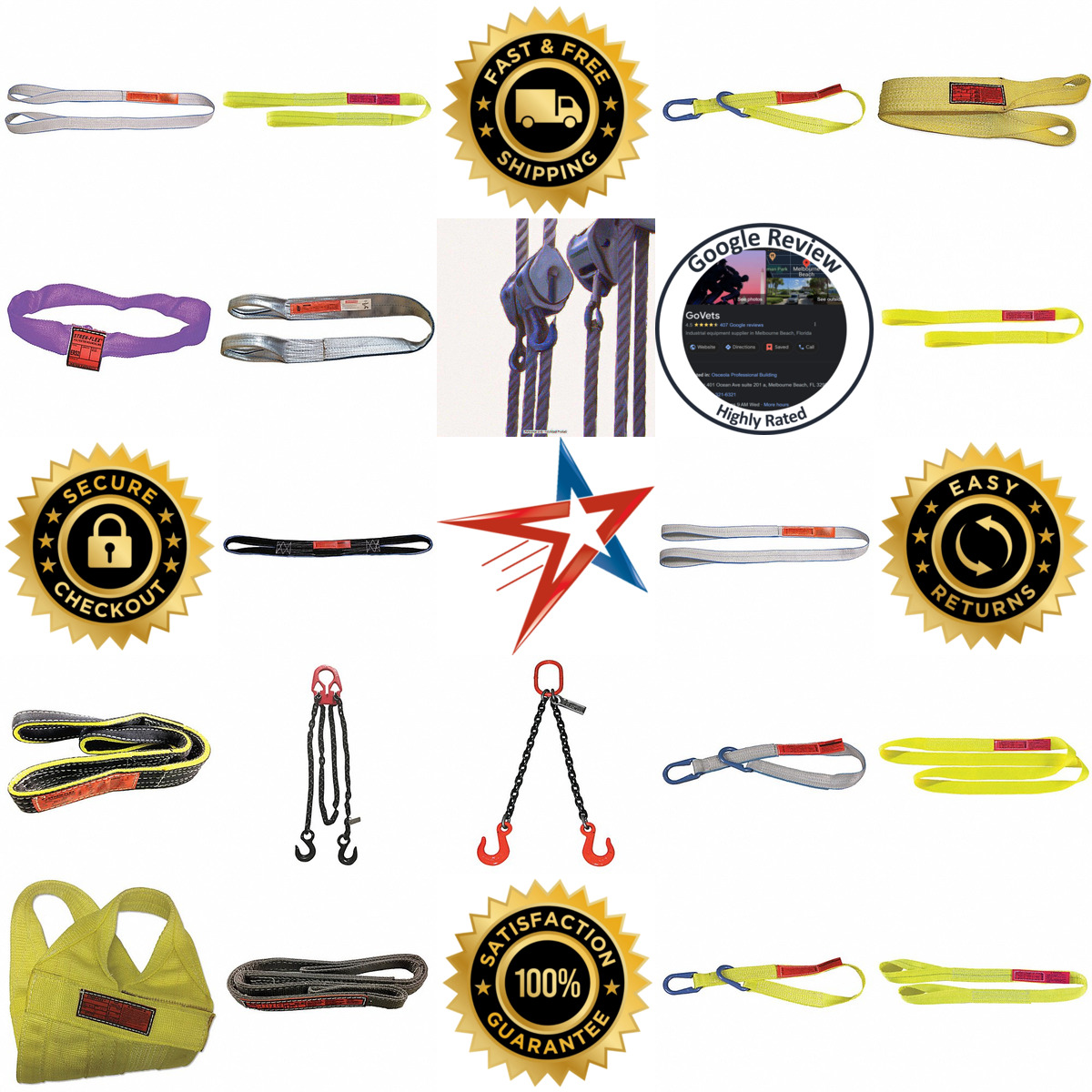 A selection of Rigging and Lifting Slings products on GoVets