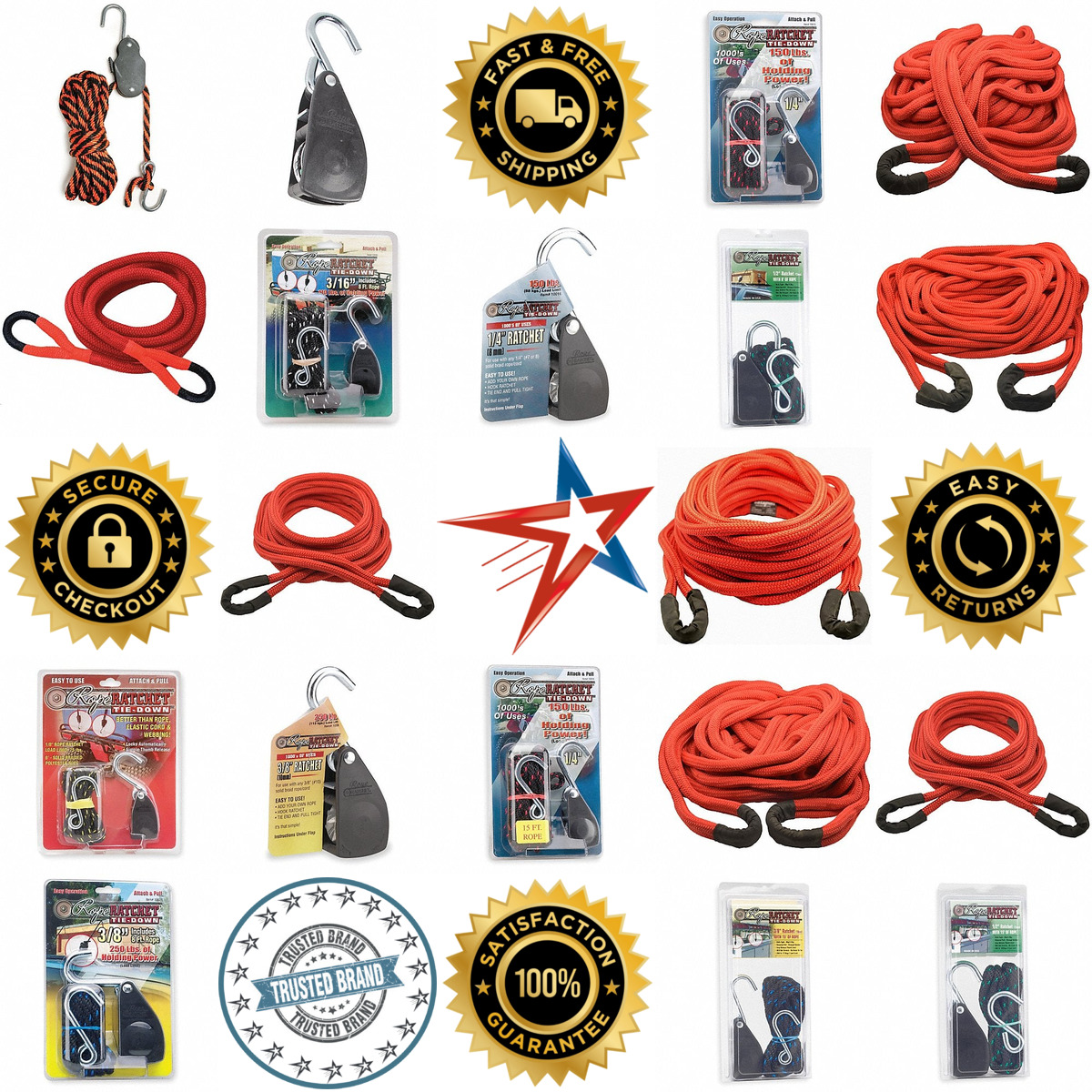 A selection of Rope Tie Downs products on GoVets