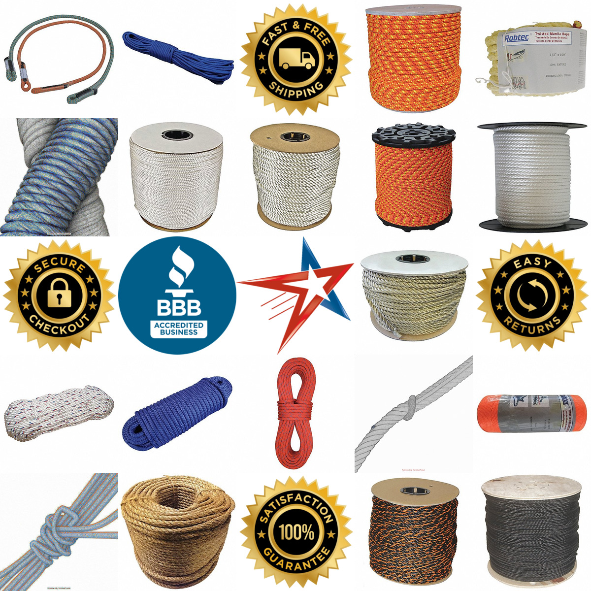 A selection of Ropes and Rope Supply products on GoVets