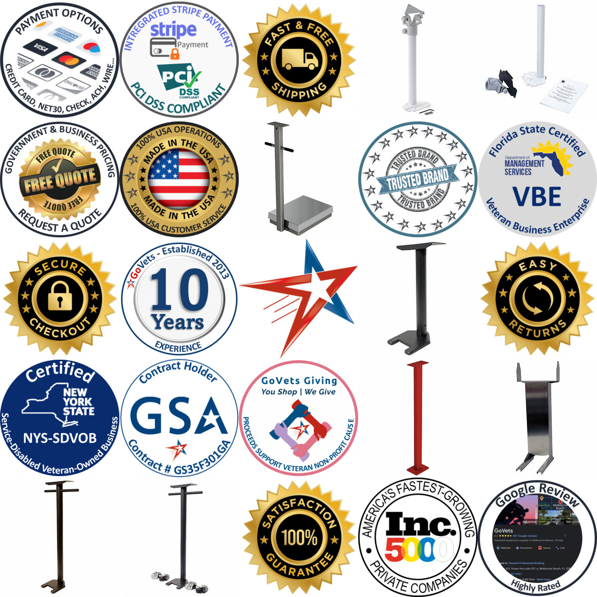 A selection of Scale Columns products on GoVets