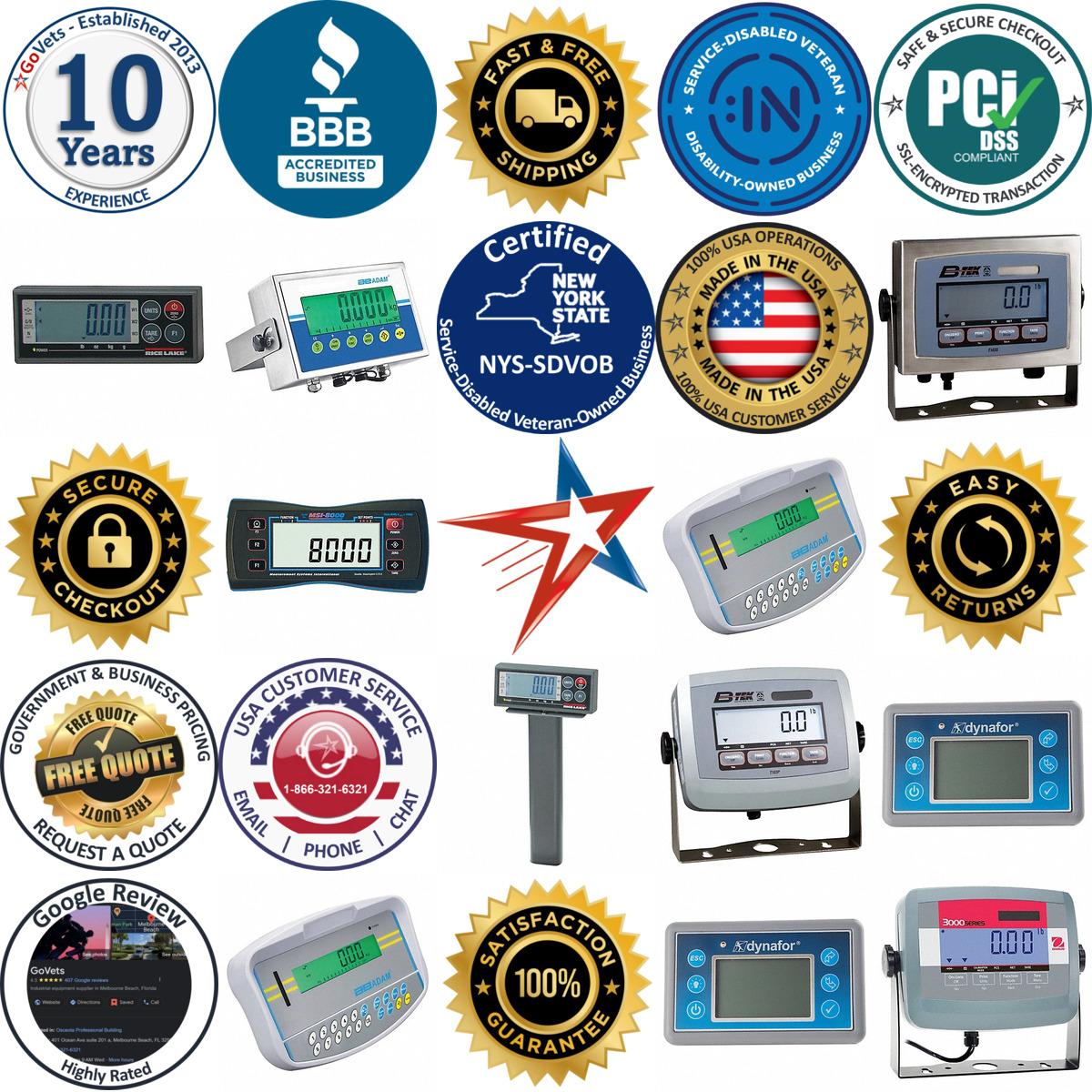 A selection of Scale Remote Displays products on GoVets