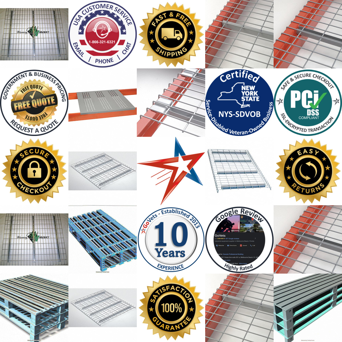 A selection of Pallet Rack Decking products on GoVets