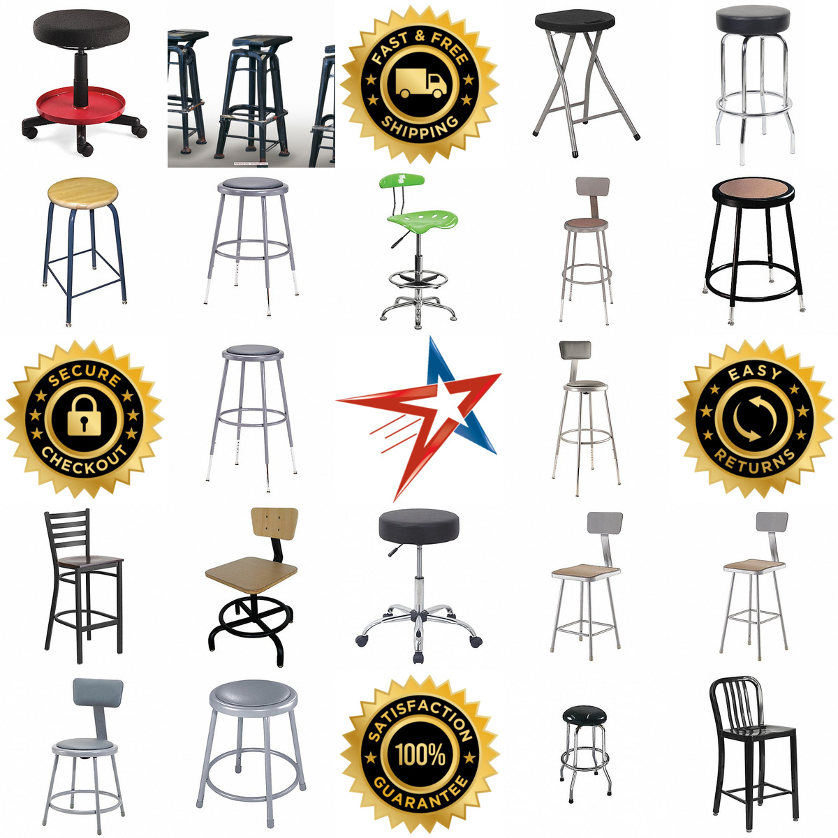 A selection of Shop Stools products on GoVets