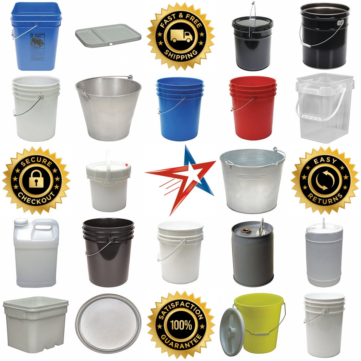 A selection of Storage Pails and Buckets products on GoVets