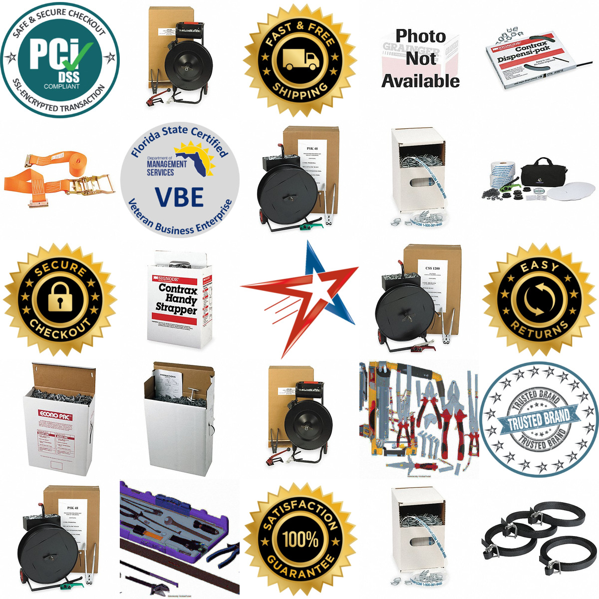 A selection of Strapping Tool Kits products on GoVets