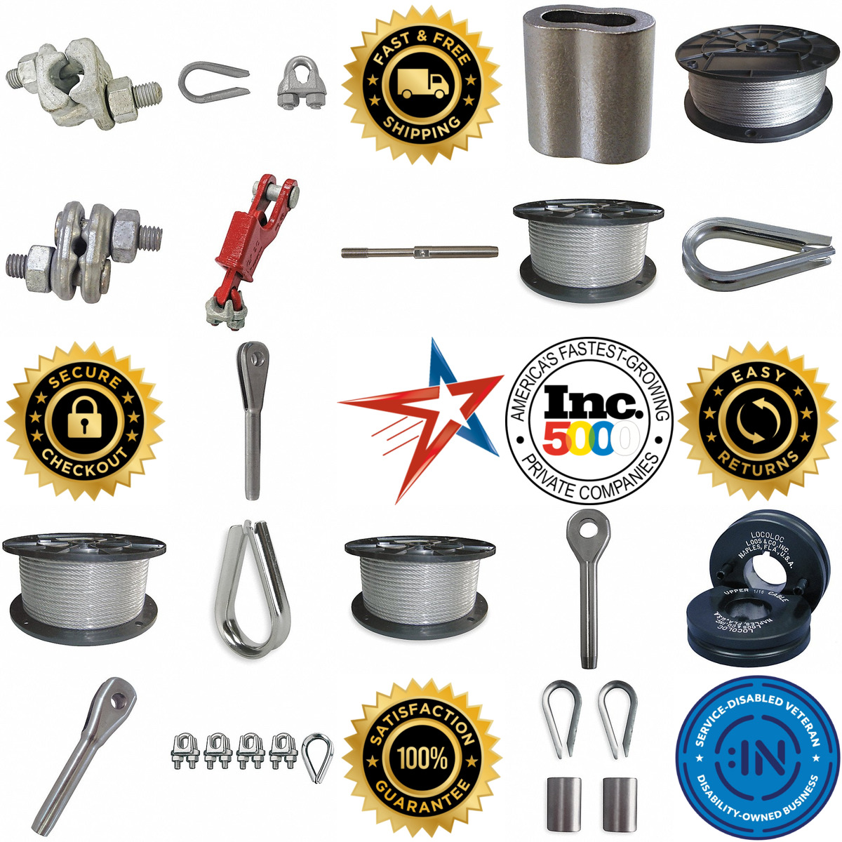 A selection of Wire Rope and Fittings products on GoVets