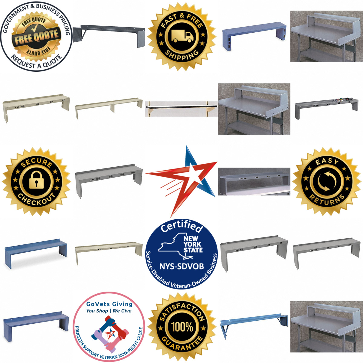 A selection of Workbench and Shop Furniture Risers products on GoVets