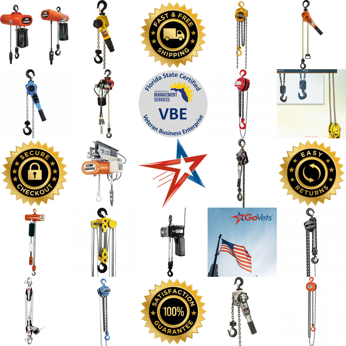 A selection of Hoists Trolleys and Accessories products on GoVets