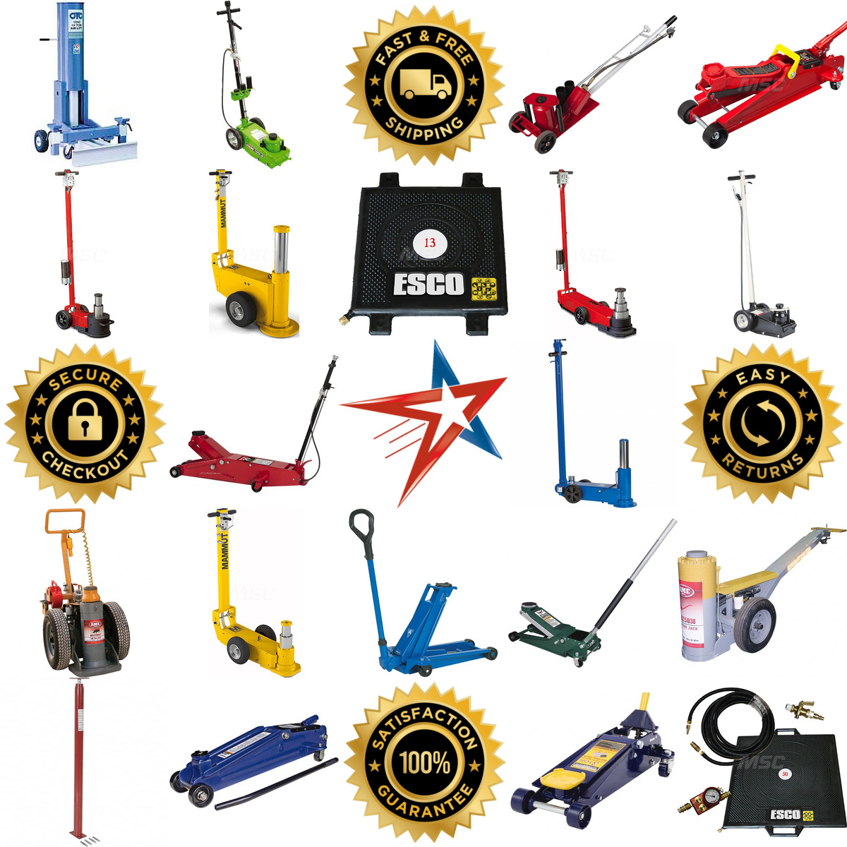 A selection of Service and Floor Jacks products on GoVets