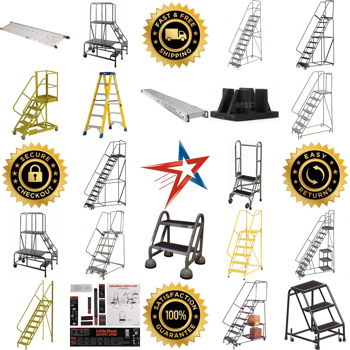 A selection of Ladders and Scaffolding products on GoVets