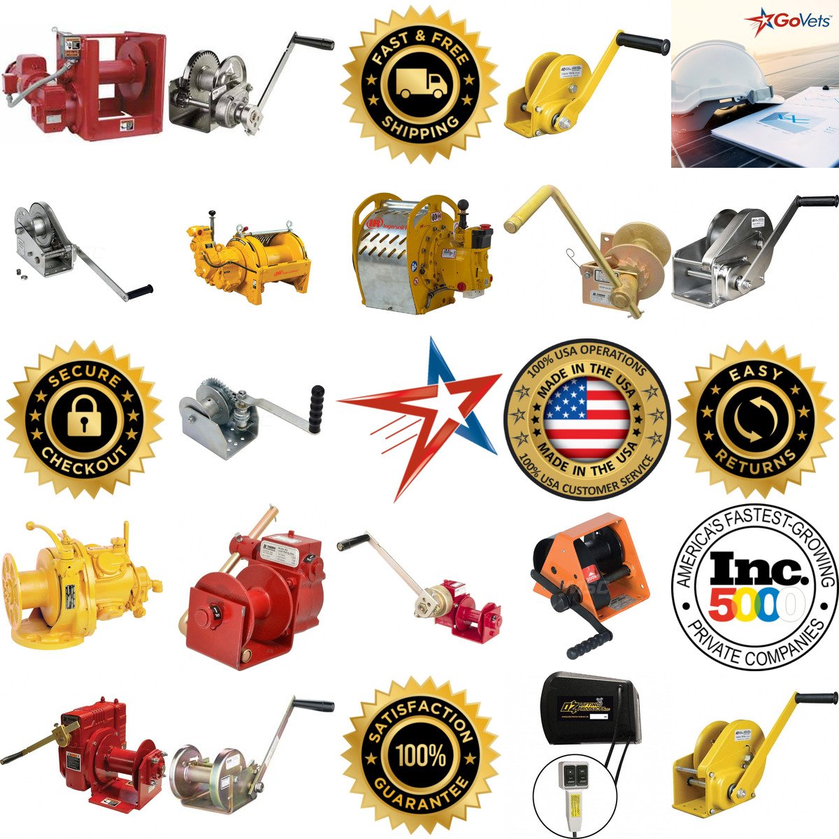 A selection of Winches products on GoVets