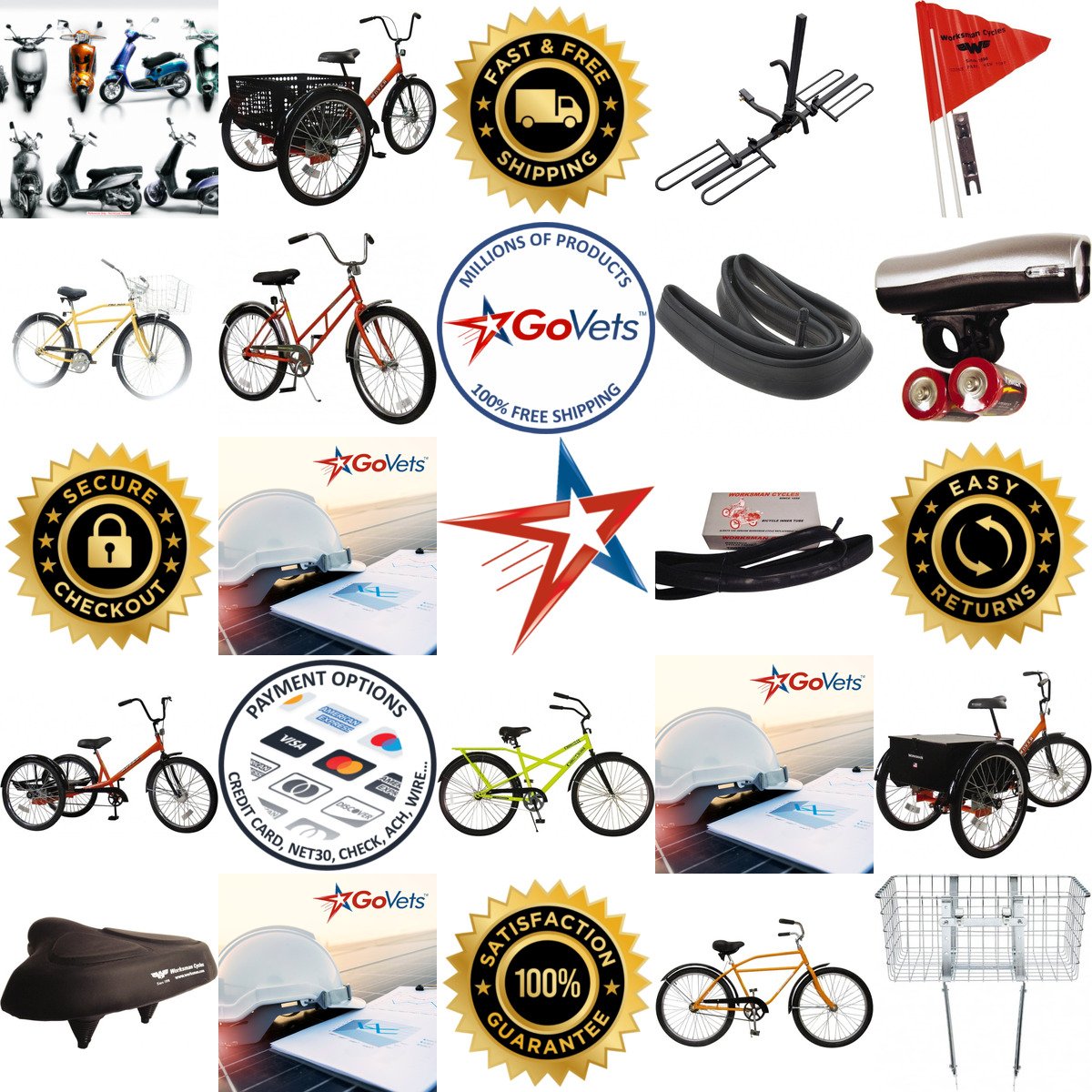 A selection of Bicycles Scooters and Accessories products on GoVets