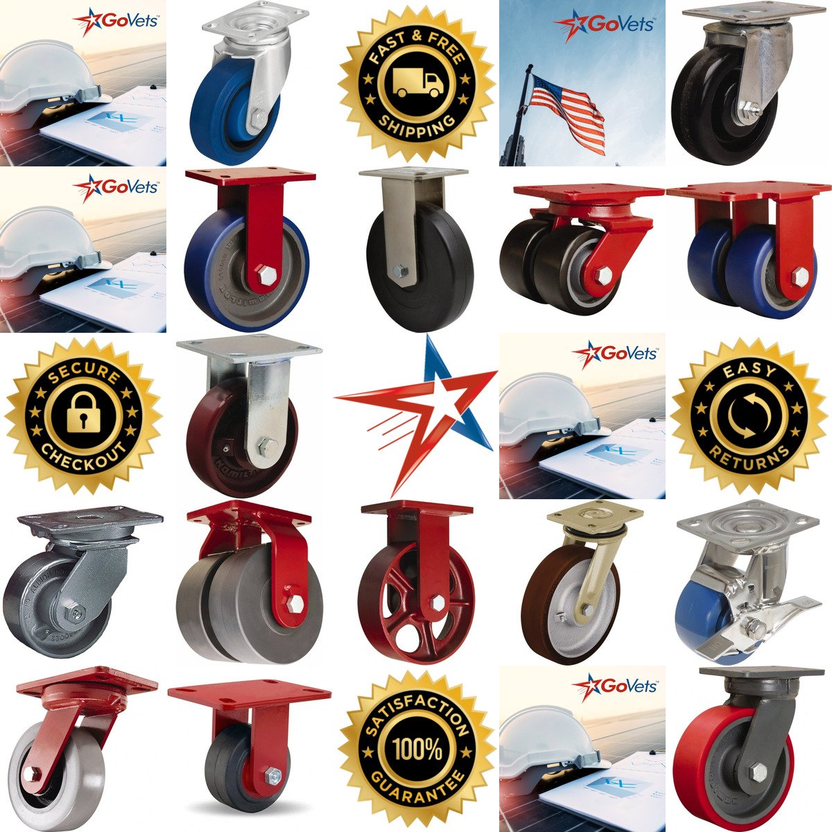 A selection of Standard Casters products on GoVets