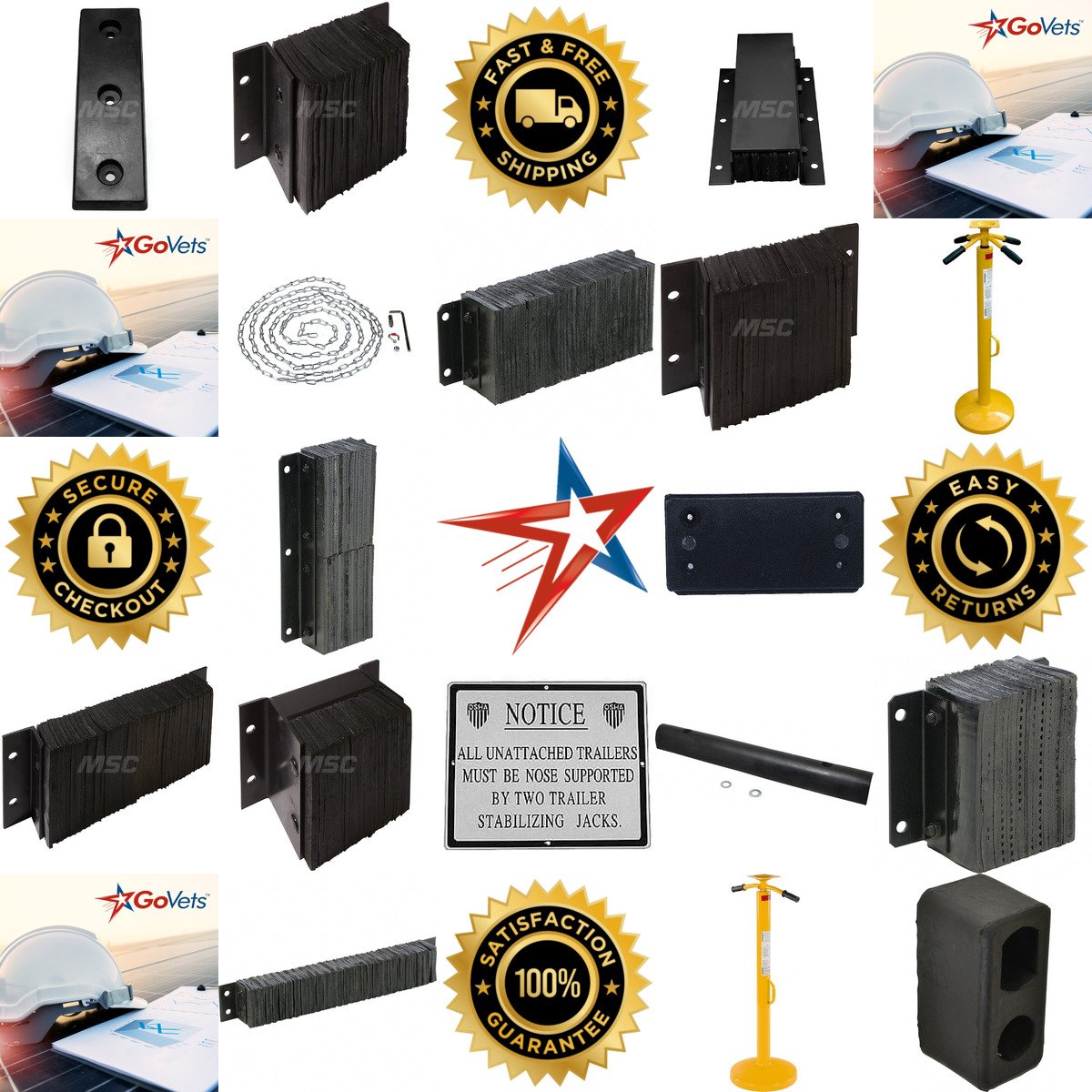 A selection of Dock Bumpers and Trailer Jacks products on GoVets