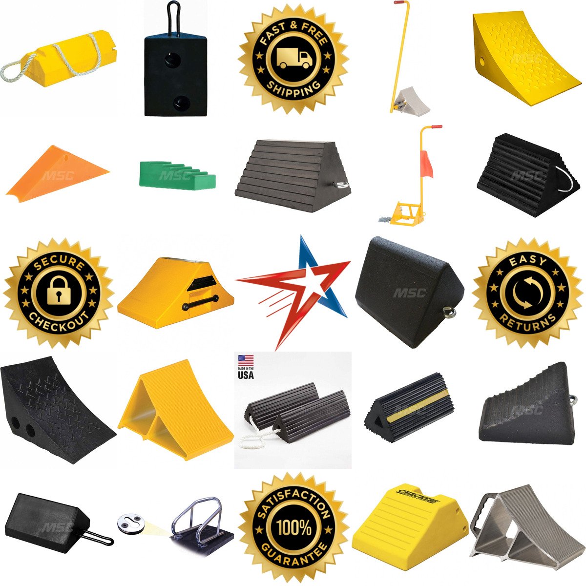 A selection of Wheel Chocks products on GoVets