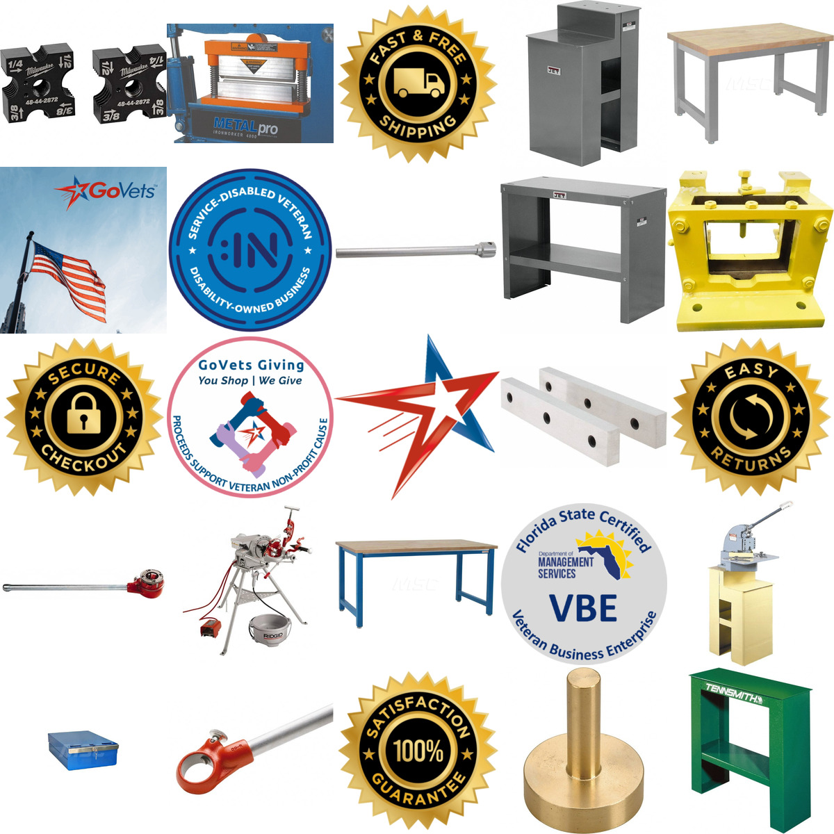 A selection of Metal Forming and Cutting Machine Accessories products on GoVets