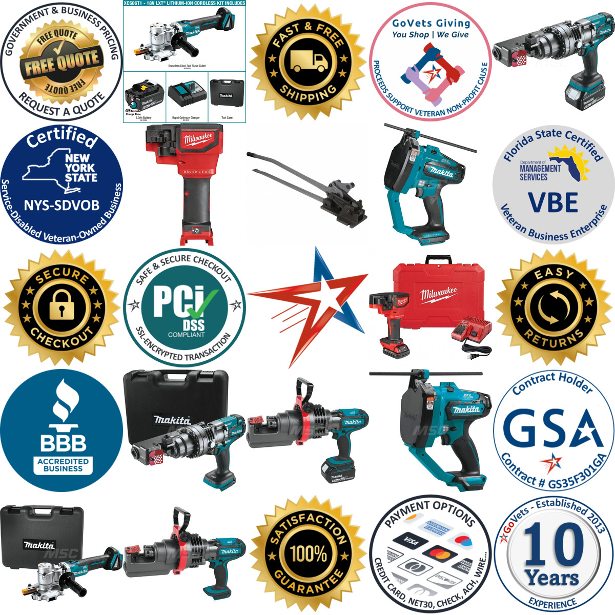 A selection of Strut and Rod Cutters products on GoVets