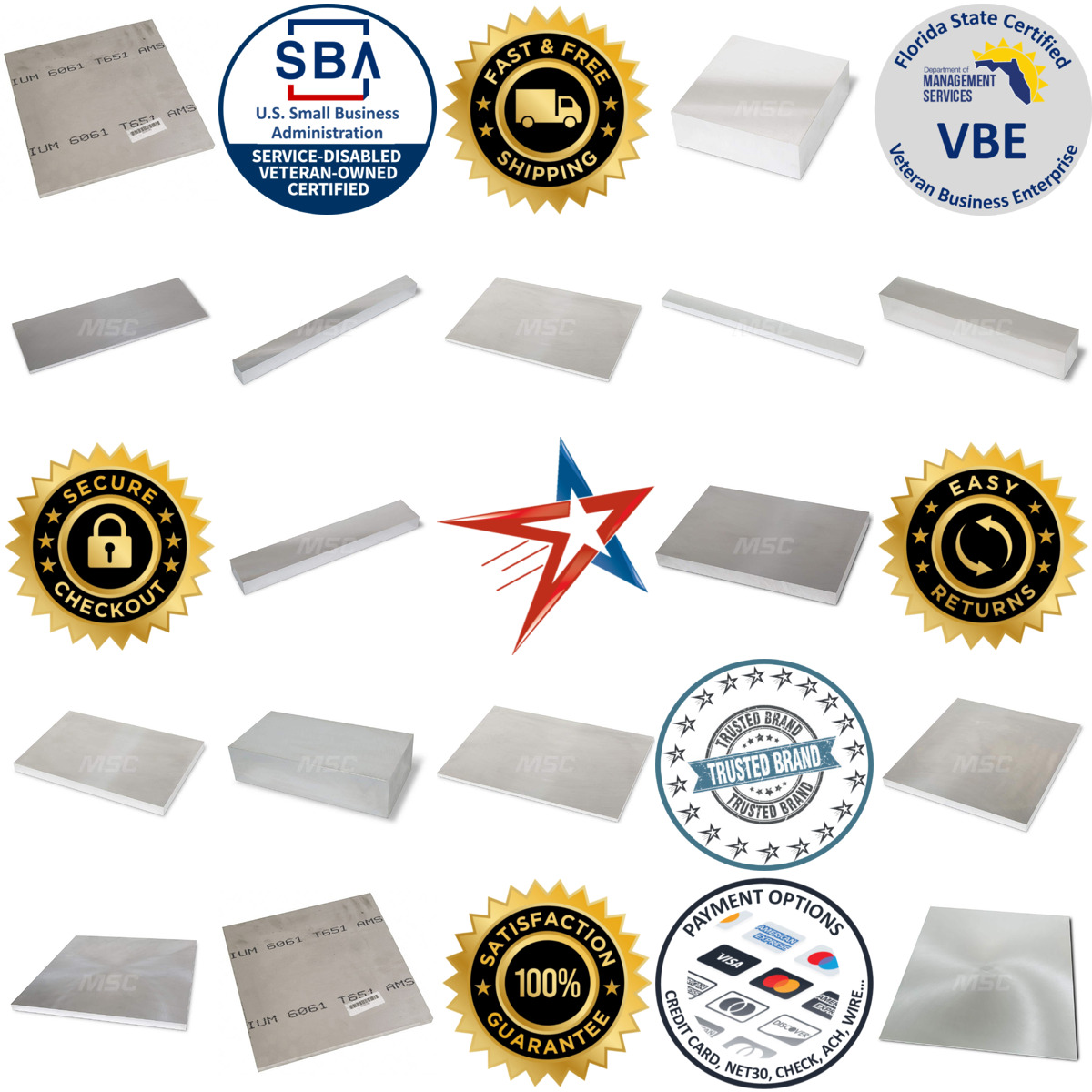 A selection of Aluminum Plates products on GoVets