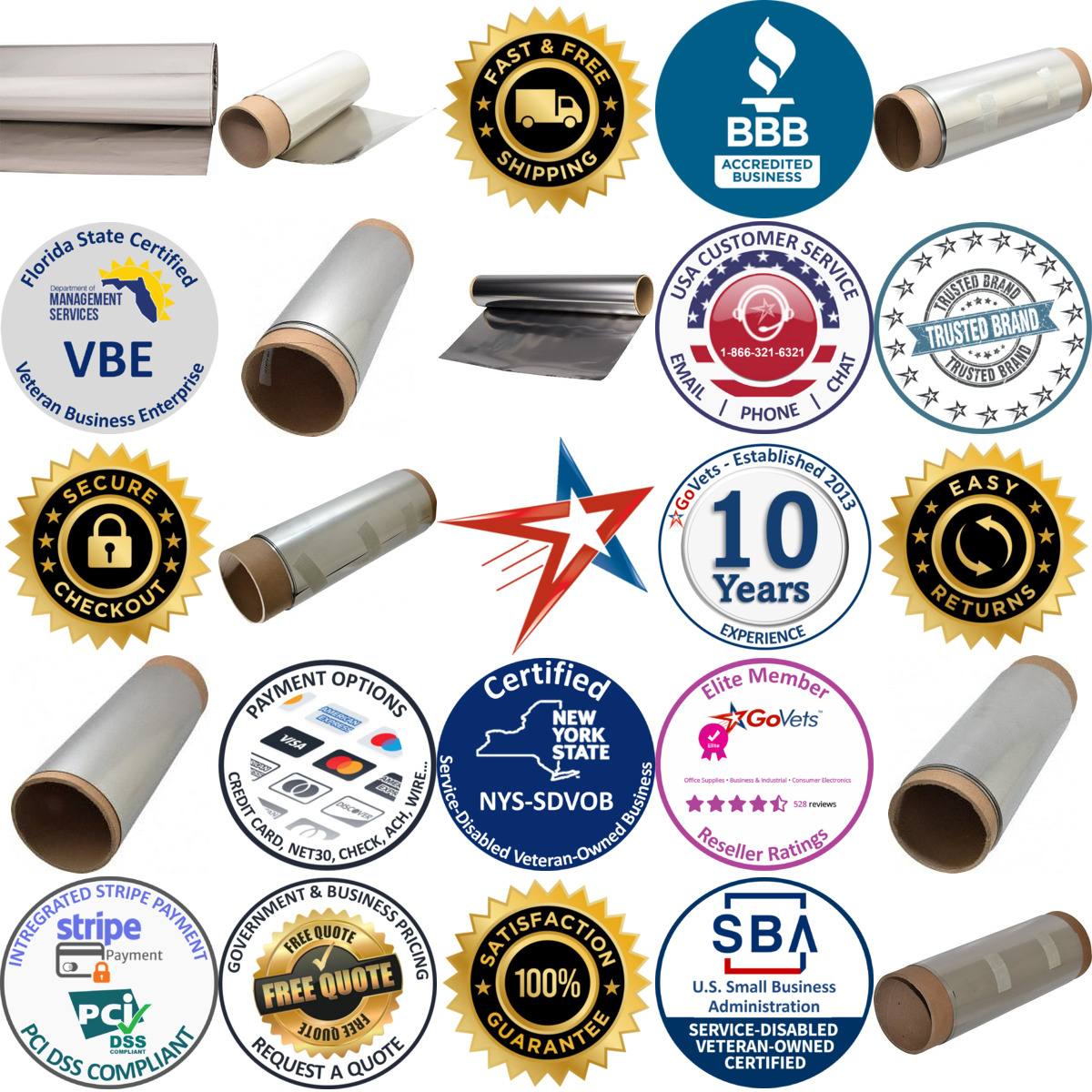 A selection of Stainless Steel Tool Wrap products on GoVets