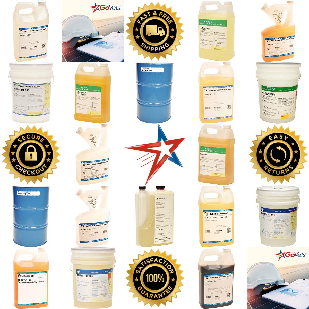 A selection of Master Fluid Solutions products on GoVets