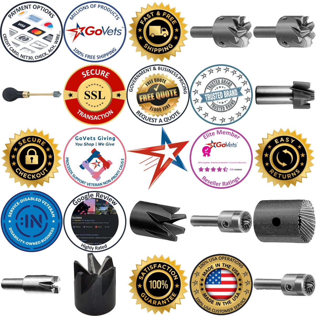 A selection of Hole Edge Finishing Cutters products on GoVets