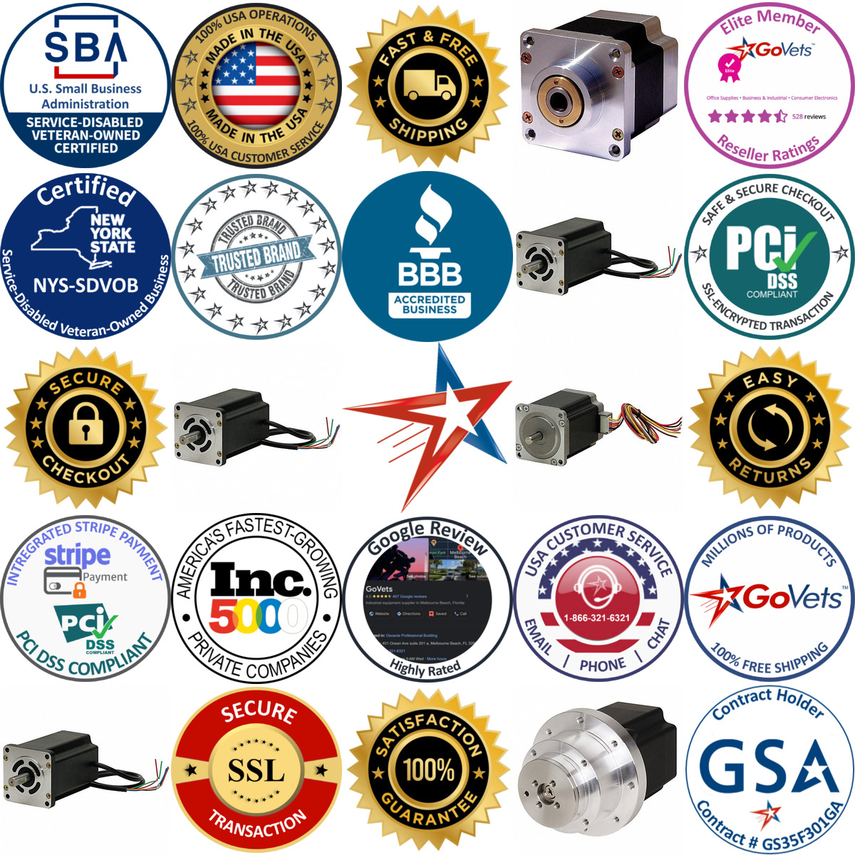 A selection of Stepper Motors products on GoVets